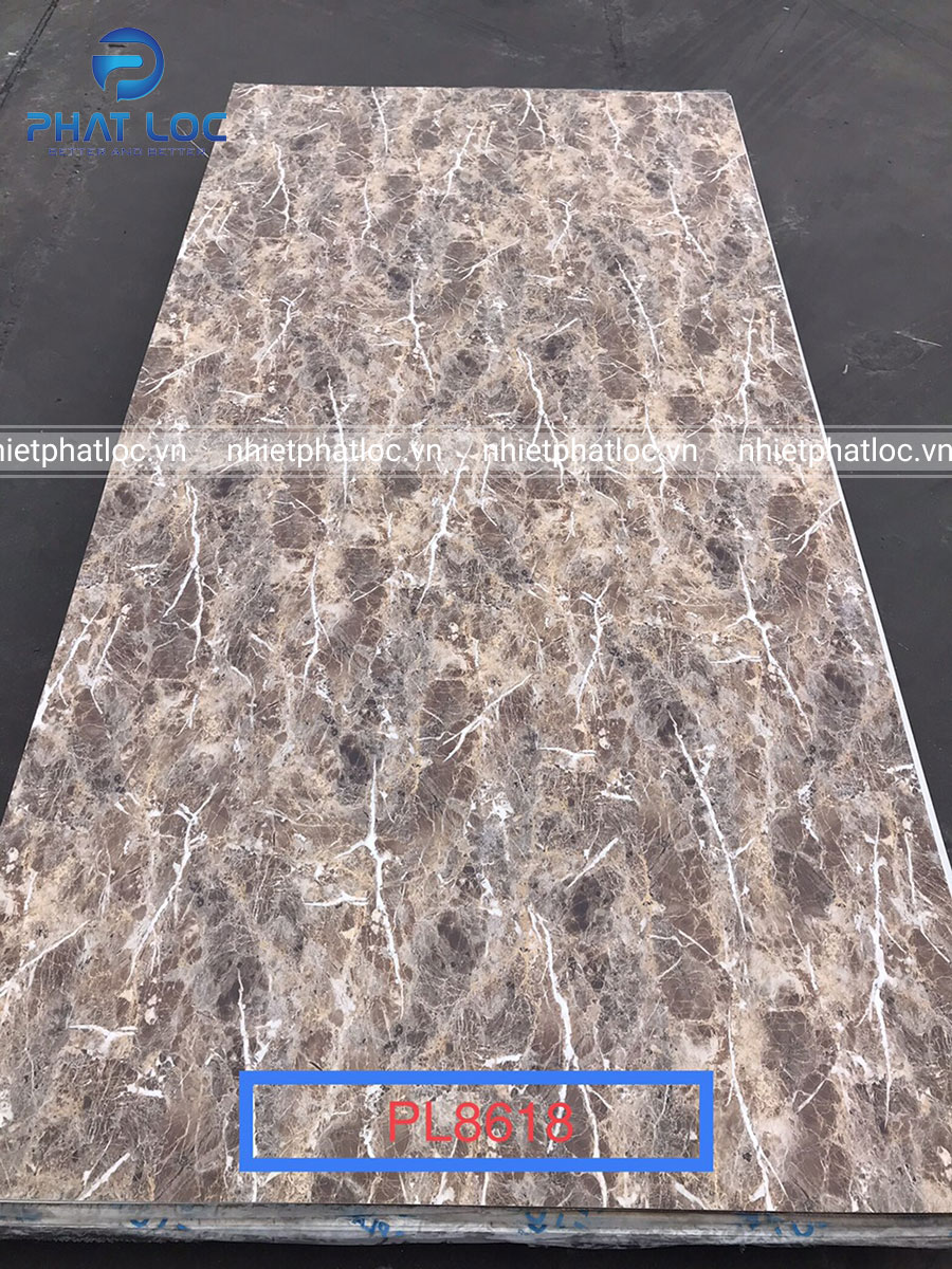 Tấm Nhựa PVC Vân Đá PL-8618 1 Tấm Nhựa PVC Vân Đá PL-8618