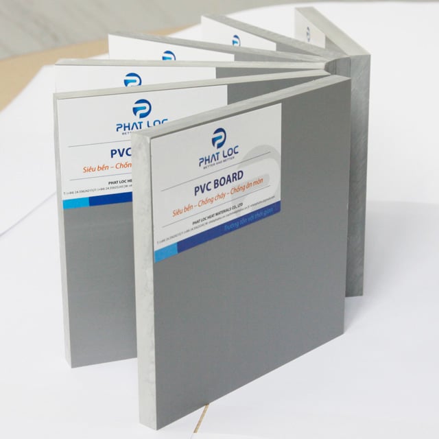 PVC Rigid Board (PVC Sheet/ PVC Panel) 11 Tấm PVC Ghi Xám