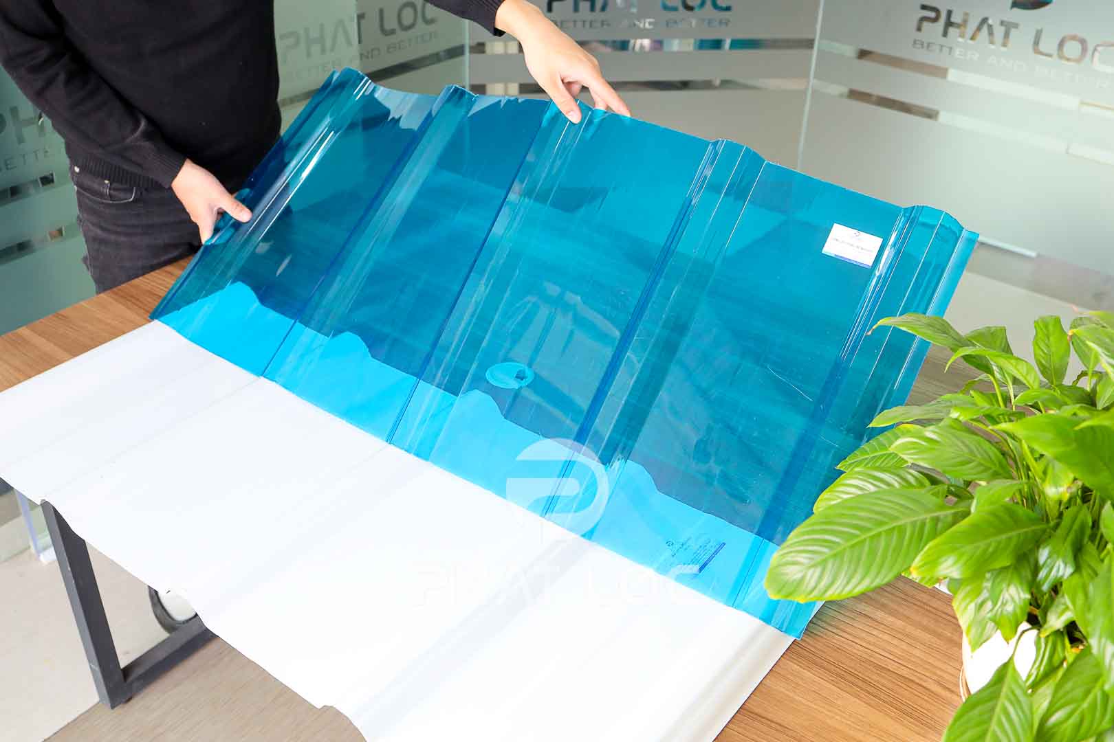 Tấm Nhựa Lấy Sáng Polycarbonate 5 Sóng - NEWLIGHT 2 Tấm lấy sáng 5 sóng Newlight