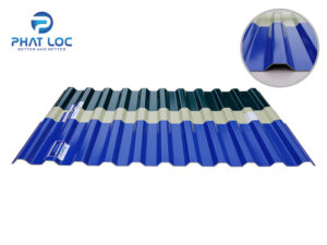 Tôn Nhựa 11 Sóng Vuông - PVC/ASA Eurolines 10 Tôn nhựa 11 sóng Phát Lộc