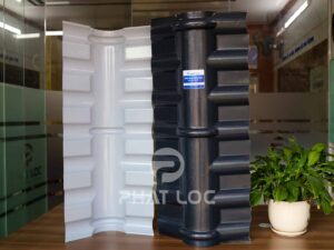 Phụ Kiện Ngói Nhựa PVC/ASA Eurolines - Siêu Bền, Chống Thấm, Chống Dột 12 Tấm úp nóc ngói nhựa - Phụ kiện tôn nhựa giả ngói