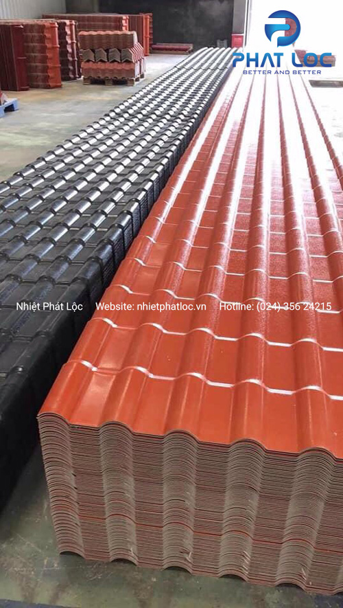 PVC/ASA Roof Tile Rib Cover - PVC/ASA Roof Tile Accessories Eurolines 3 ngói nhựa asa pvc phát lộc