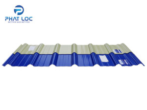 Tôn Nhựa 7 Sóng Vuông - PVC/ASA Eurolines 8 Tôn nhựa 7 sóng vuông