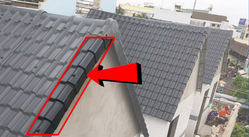 Tấm Úp Viền Ngói Nhựa - Phụ Kiện Ngói Nhựa PVC/ASA Eurolines 16 Vị trí lắp tấm úp viền