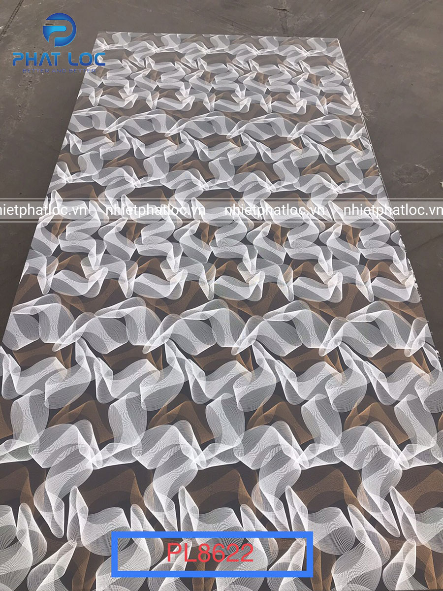 Các Loại Tấm Nhựa Ốp Tường PVC - Vân Đá, Vân Gỗ, Vân 3D 41 Mã Tấm nhựa ốp tường PVC vân 3D PL-8622