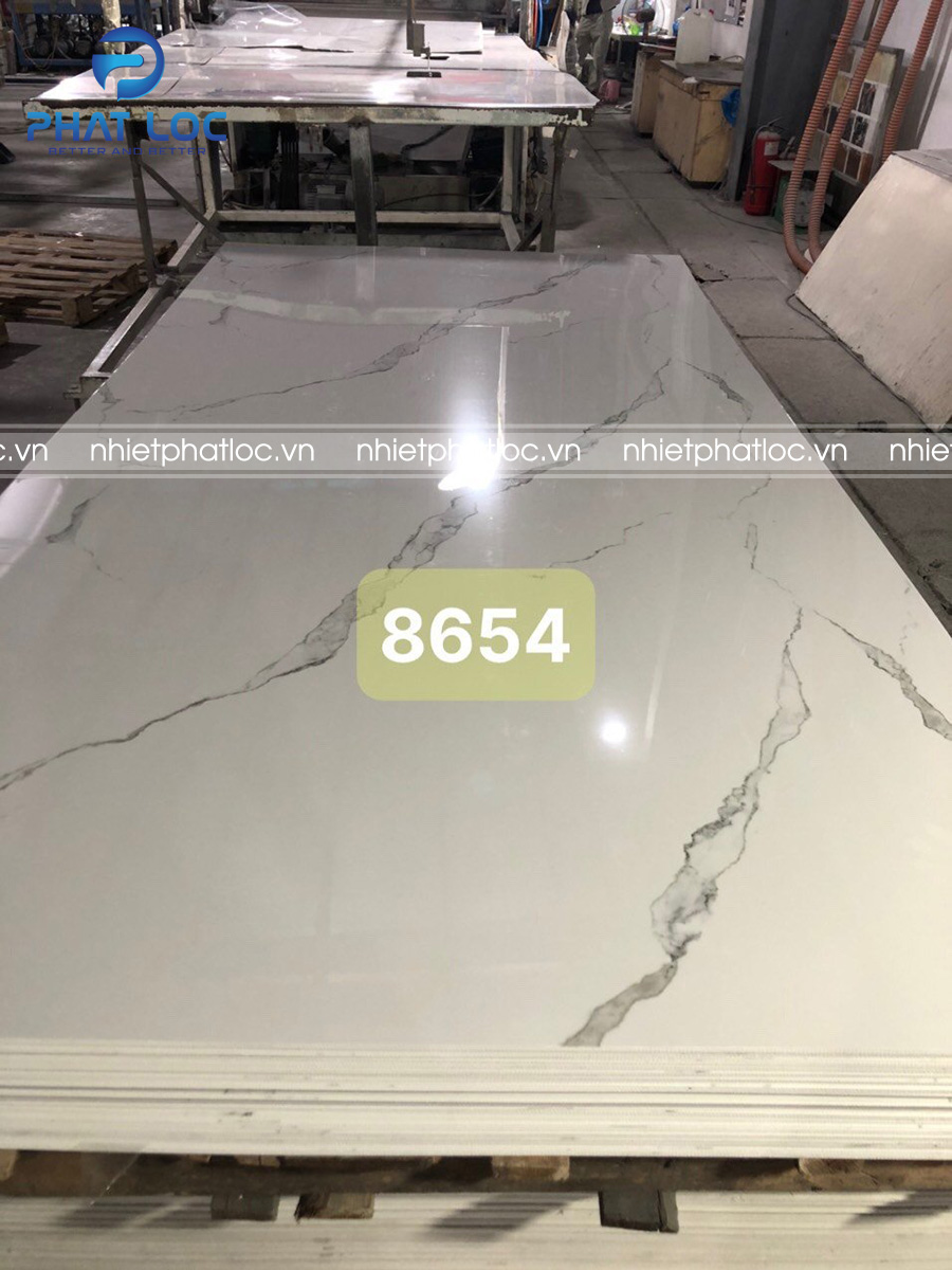 Tấm Nhựa PVC Vân Đá PL-8654 1 Tấm Nhựa PVC Vân Đá PL-8654