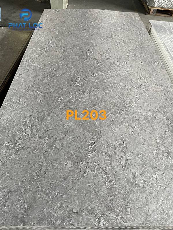 Các Loại Tấm Nhựa Ốp Tường PVC - Vân Đá, Vân Gỗ, Vân 3D 33 Mã Tấm nhựa ốp tường PVC vân đá PL-203