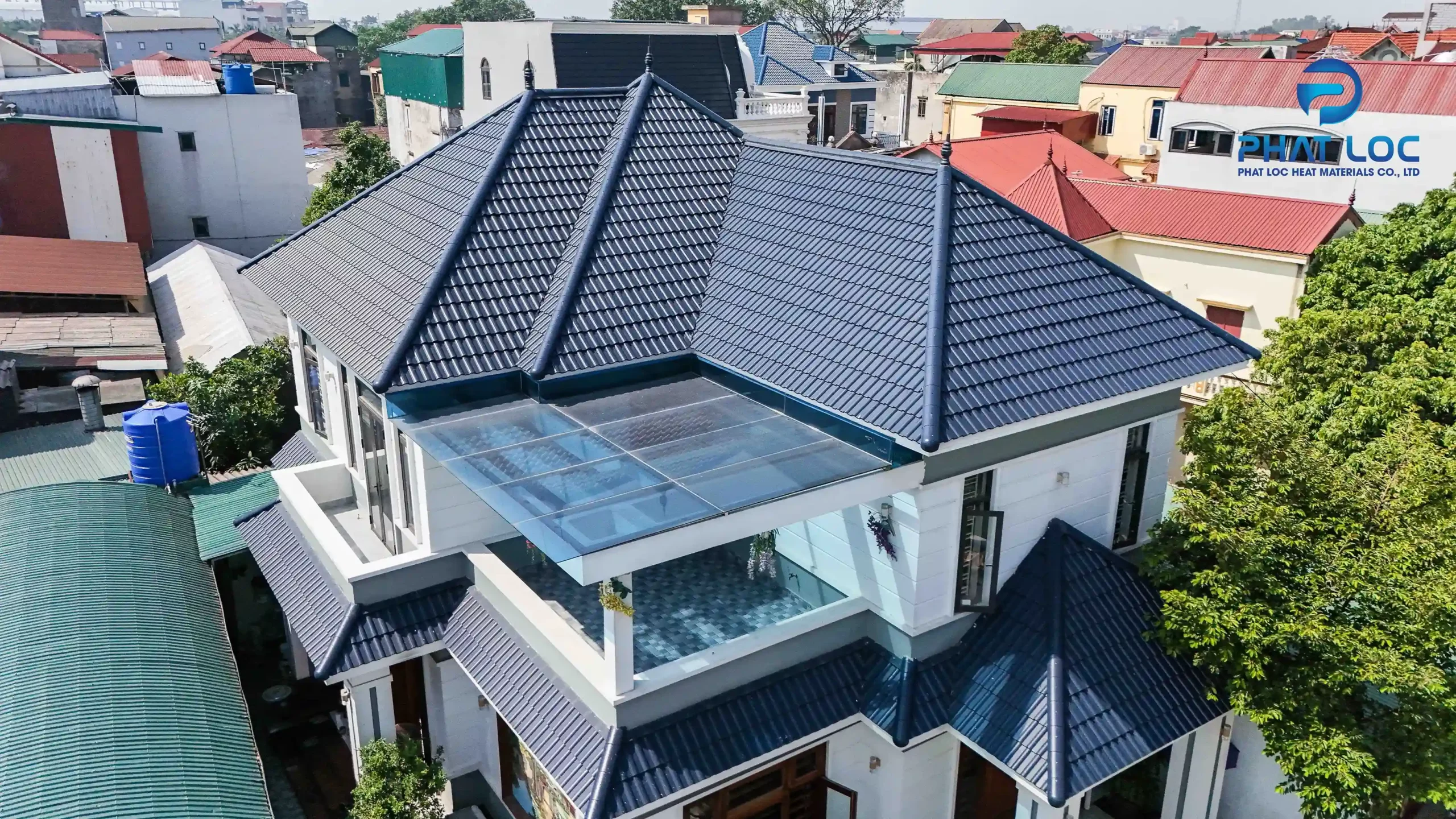 Lắp đặt mái lấy sáng cho căn biệt thự tại Hưng Yên 2 Các bước thi công dự án lắp đặt mái lấy sáng của Nhiệt Phát Lộc