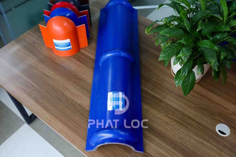 Phụ Kiện Ngói Nhựa PVC/ASA Eurolines - Siêu Bền, Chống Thấm, Chống Dột 24 Tấm úp sườn
