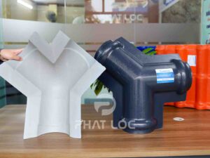 Tấm Úp Đỉnh Ngói Nhựa - Phụ Kiện Ngói Nhựa PVC/ASA Eurolines 11 Chạc 3 úp đỉnh ngói nhựa - Phụ kiện ngói Eurolines