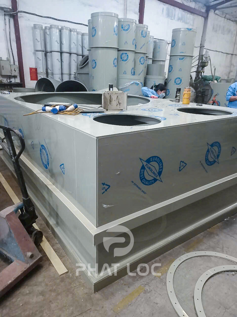 Tấm nhựa PP 14 Tấm nhựa PP làm bồn bể