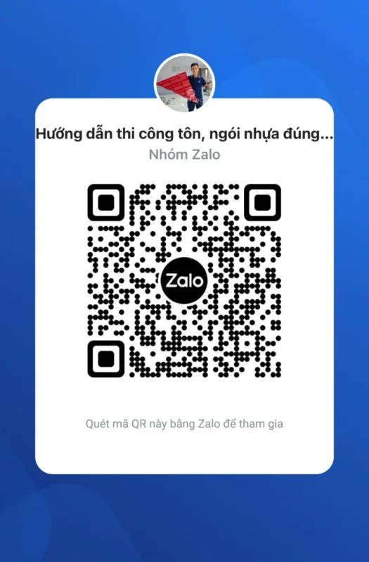 Danh Sách 3 Nhóm Zalo Về Vật Liệu Nhựa Xây Dựng, Báo Giá, Kết Nối Nhà Thầu Và Kiến Trúc Sư Uy Tín, Tốt Nhất Hiện Nay 3 Mã QR nhóm Zalo thi công tôn, ngói nhựa đúng kỹ thuật