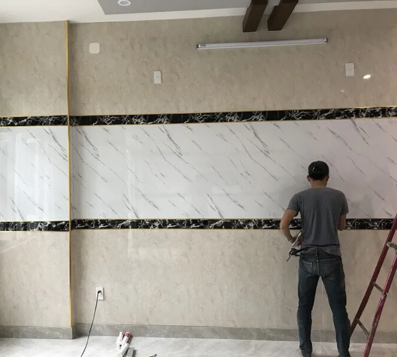 Các Loại Tấm Nhựa Ốp Tường PVC - Vân Đá, Vân Gỗ, Vân 3D 49 Hướng dẫn thi công Tấm nhựa ốp tường PVC của Phát Lộc