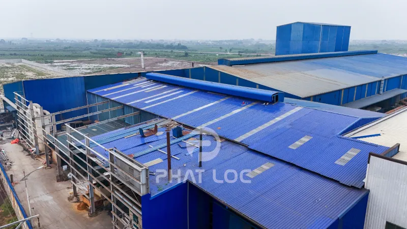 Tôn Nhựa 11 Sóng Vuông - PVC/ASA Eurolines 20 Nhà máy hóa chất và khu công nghiệp