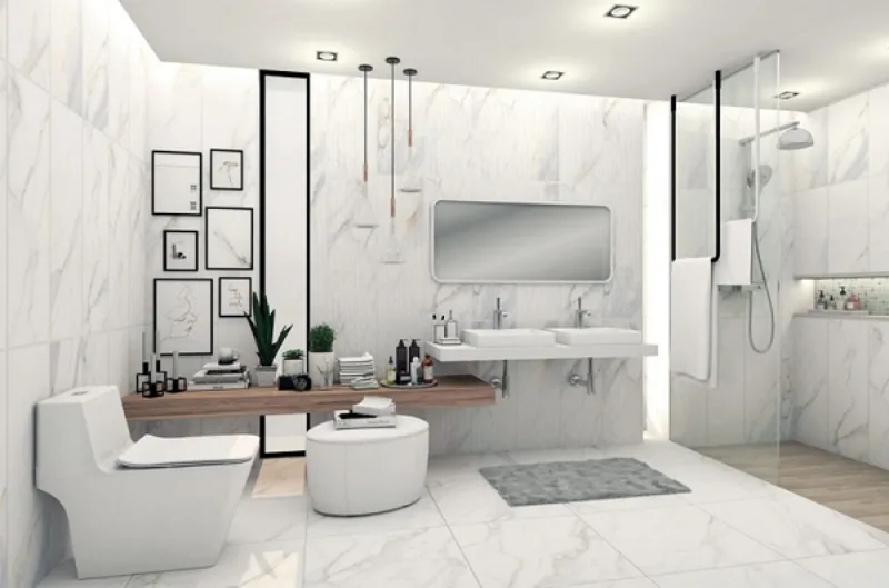 Top 8+ Vật Liệu Ốp Tường Giá Rẻ, Độ Bền Cao, Thẩm Mỹ Đẹp Cho Mọi Công Trình Hiện Nay 15 Nhà tắm