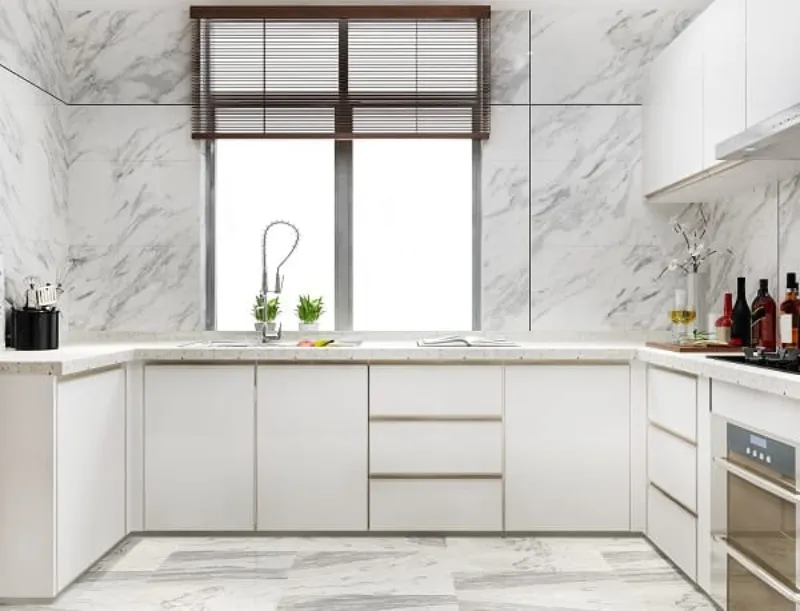 Top 8+ Vật Liệu Ốp Tường Giá Rẻ, Độ Bền Cao, Thẩm Mỹ Đẹp Cho Mọi Công Trình Hiện Nay 14 Phòng bếp